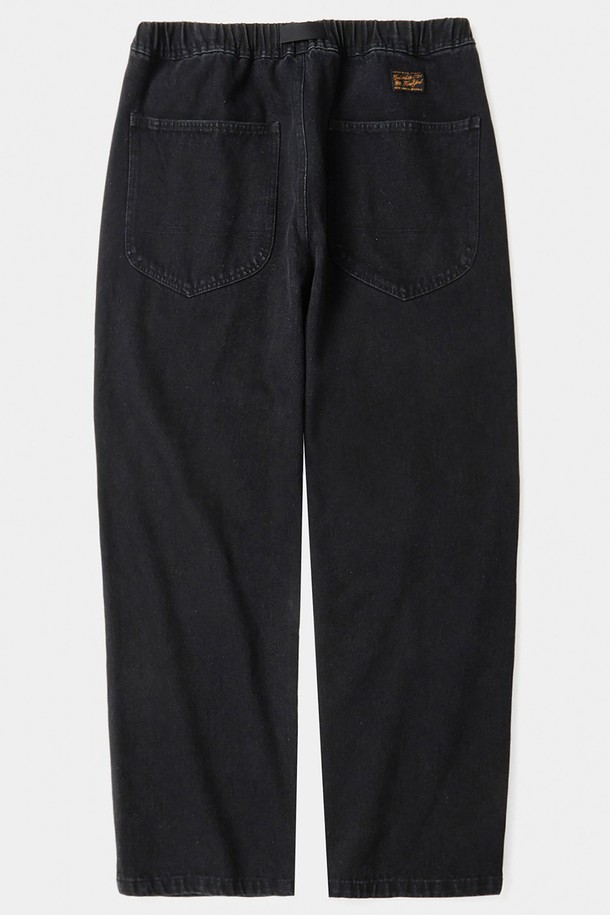 COLUMBIA UNIVERSITY - 데님 - SL-LABEL BELTED ALL-ROUND DENIM PANTS 블랙데님