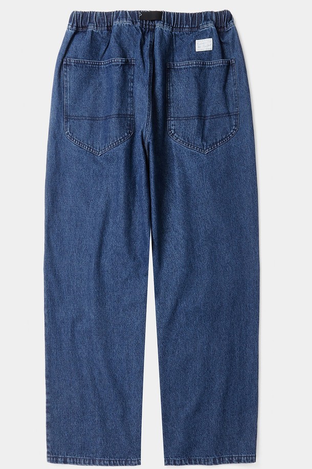 COLUMBIA UNIVERSITY - 데님 - SL-LABEL BELTED ALL-ROUND DENIM PANTS 미드나잇데님