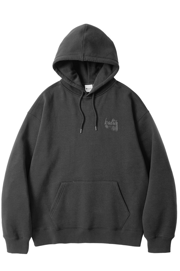 KULTE - 후디 - Retro radio hoody Grey