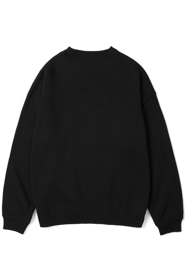 KULTE - 스웨트셔츠 - College chain crewneck Black