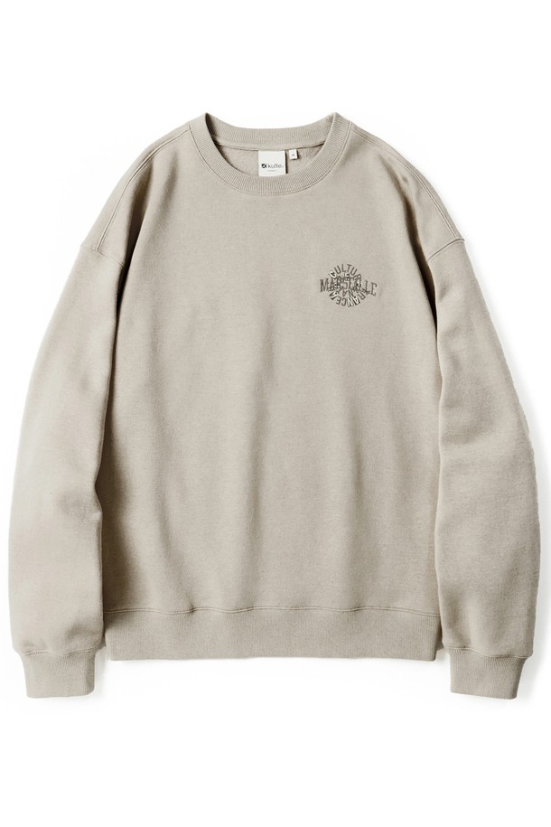 KULTE - 스웨트셔츠 - Swirl logo crewneck L.beige