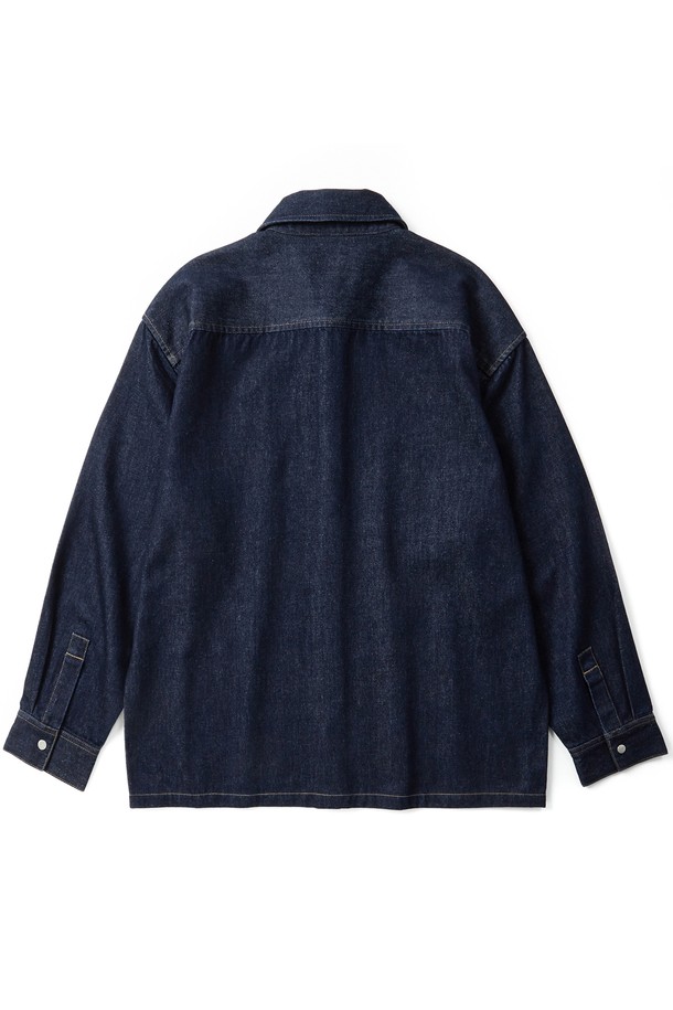 KULTE - 캐주얼셔츠 - Washed work denim shirt Indigo