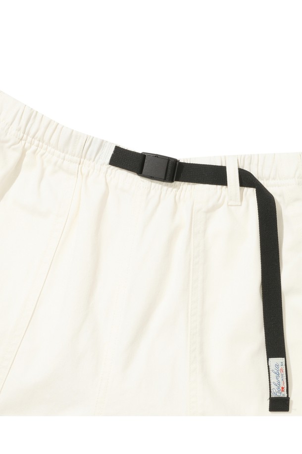 COLUMBIA UNIVERSITY - 하프팬츠 - SL-LABEL BELTED COTTON SHORTS PANTS 아이보리