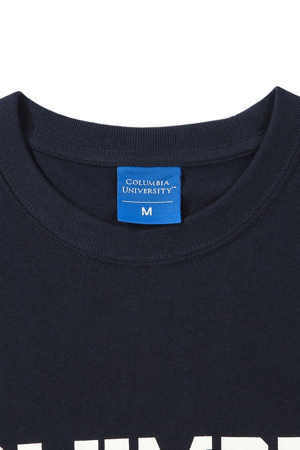 COLUMBIA UNIVERSITY - 반팔티셔츠 - YEAR LOGO T-SHIRTS NAVY