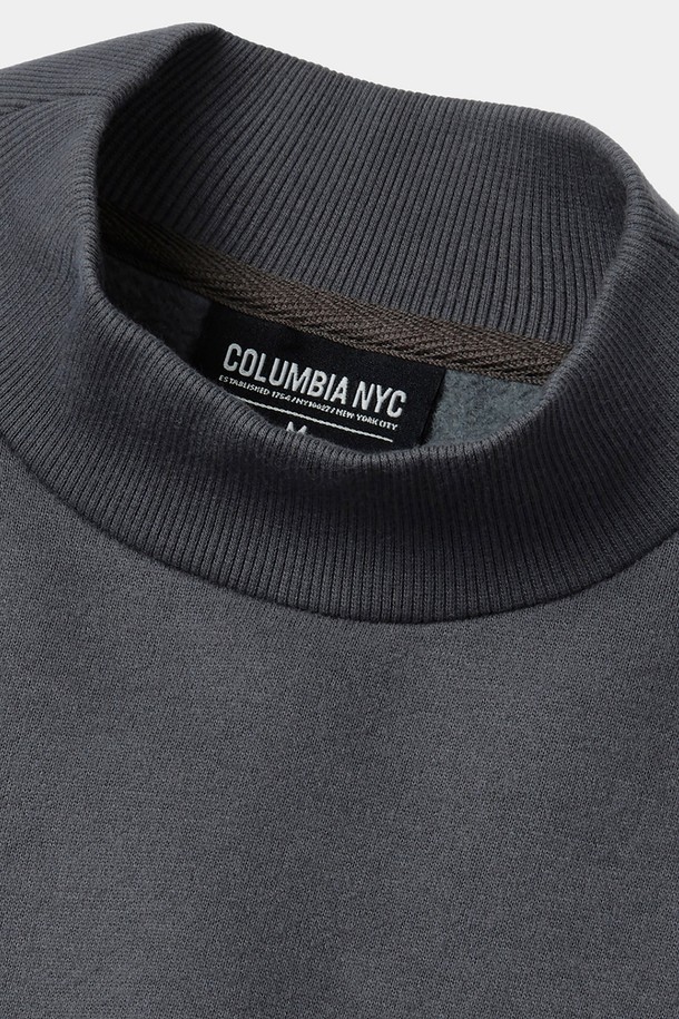 COLUMBIA UNIVERSITY - 스웨트셔츠 - B/S NY MOC NECK H/FLEECE SWEATSHIRTS 차콜