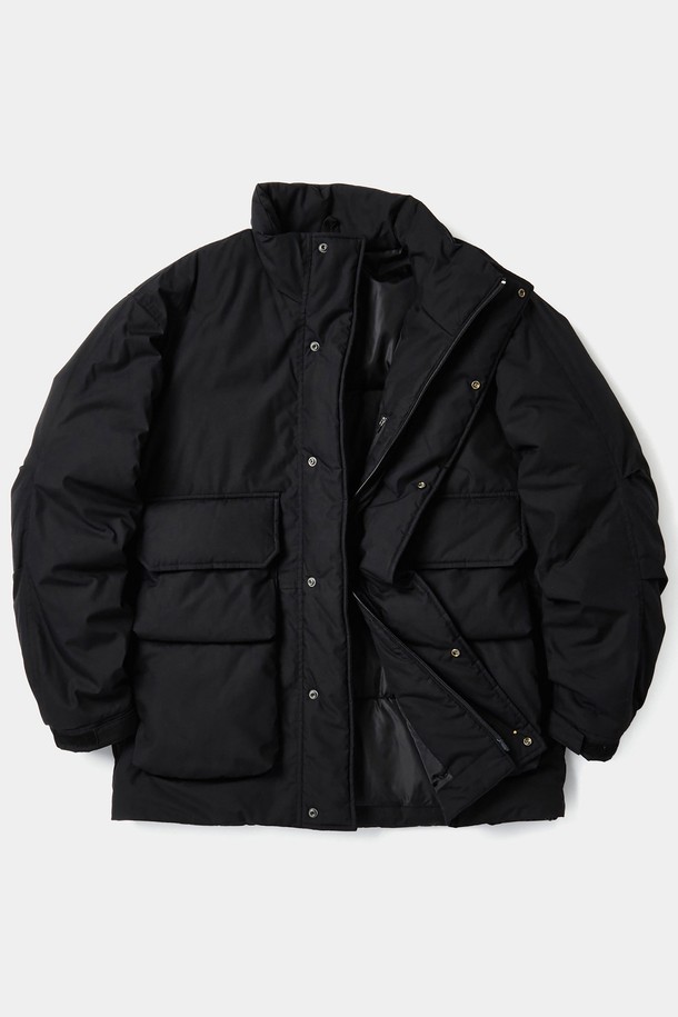 COLUMBIA UNIVERSITY - 다운/패딩 - B/S FOUR POCKET UTILITY PUFFER 블랙