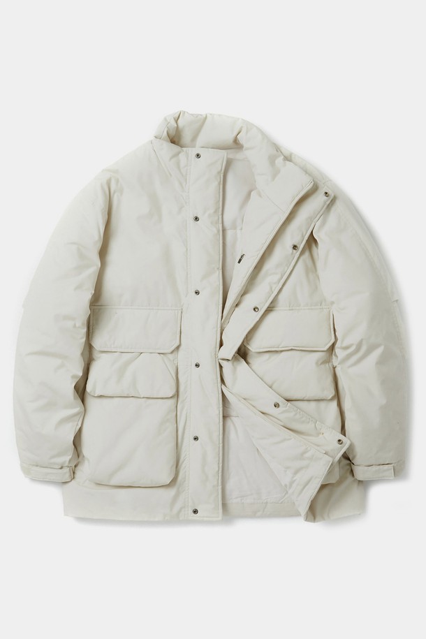 COLUMBIA UNIVERSITY - 다운/패딩 - B/S FOUR POCKET UTILITY PUFFER 브라이트화이트