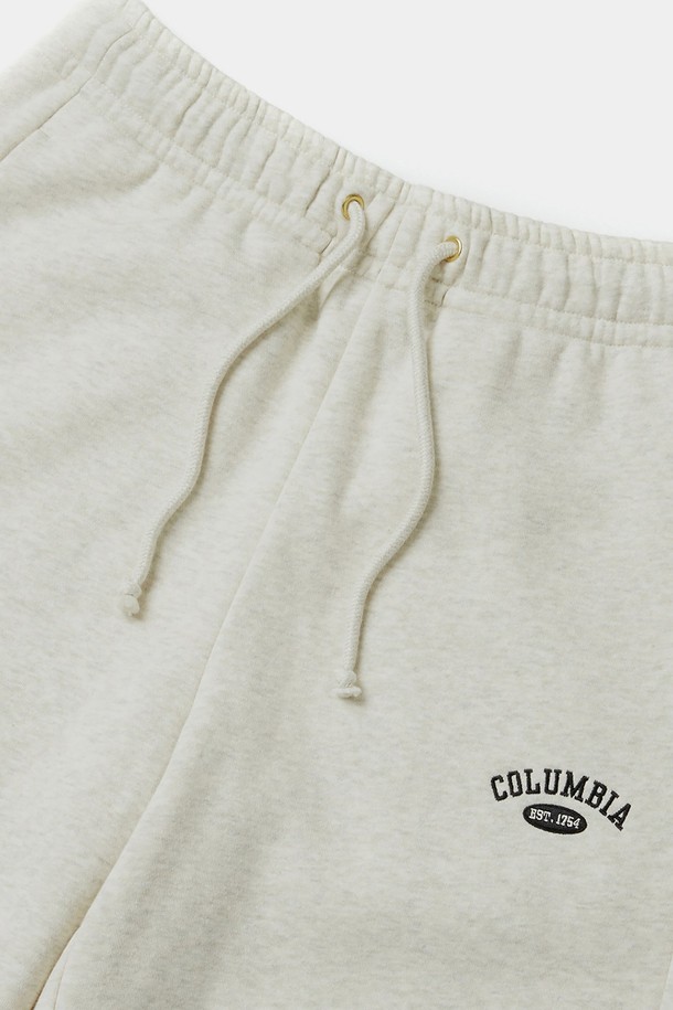 COLUMBIA UNIVERSITY - 트레이닝 팬츠/조거 - SIG ARCH LOGO WOMEN FLEECE SWEAT PANTS 옐로우오트밀