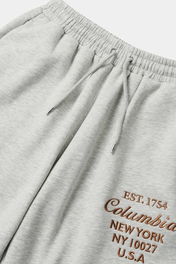 COLUMBIA UNIVERSITY - 조거/스웨트팬츠 - CU BIG SCRIPT FLEECE WIDE SEATPANTS M그레이