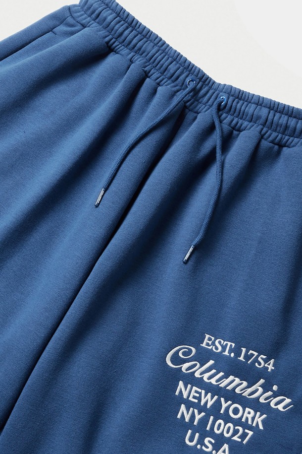 COLUMBIA UNIVERSITY - 조거/스웨트팬츠 - CU BIG SCRIPT FLEECE WIDE SEATPANTS 프렌치블루