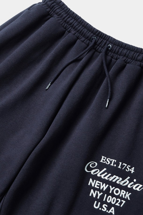 COLUMBIA UNIVERSITY - 조거/스웨트팬츠 - CU BIG SCRIPT FLEECE WIDE SEATPANTS 크라운네이비