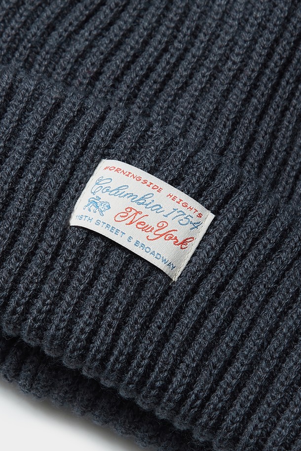 COLUMBIA UNIVERSITY - 모자 - SL-LABEL RELAX FIT KNIT BEANIE 크라운네이비