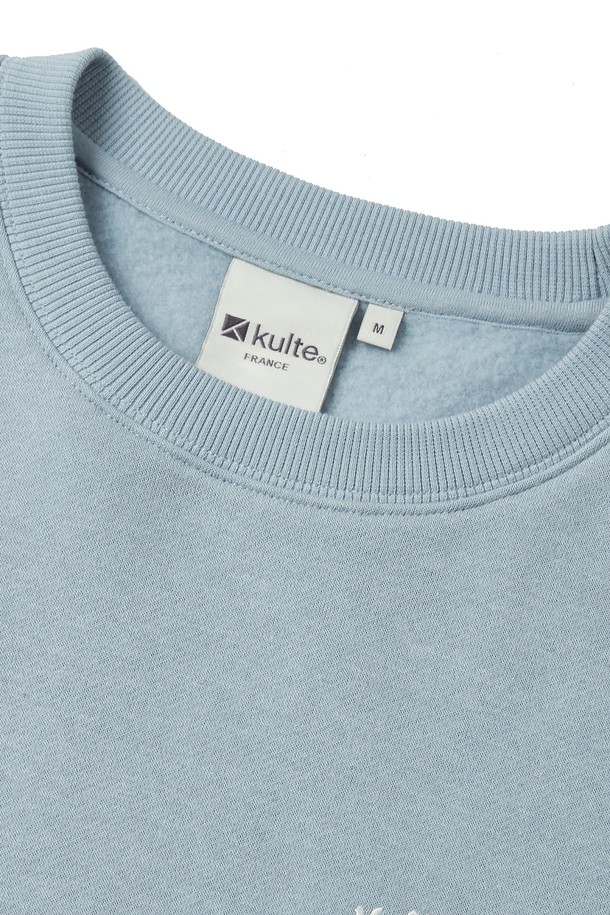 KULTE - 스웨트셔츠 - Fishing bear crewneck L.blue