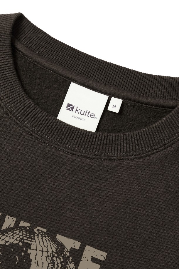 KULTE - 스웨트셔츠 - Music astronaut crewneck Brown