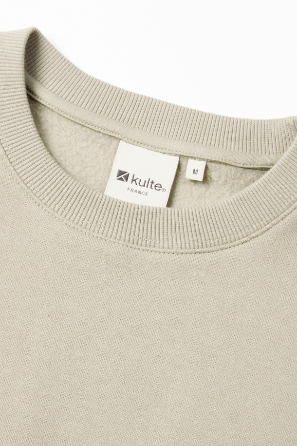 KULTE - 스웨트셔츠 - Swirl logo crewneck L.beige