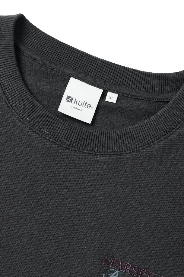 KULTE - 스웨트셔츠 - Small lettering crewneck Grey