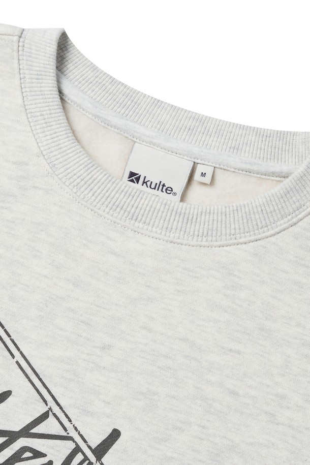 KULTE - 스웨트셔츠 - Retro radio crewneck O.B.melange