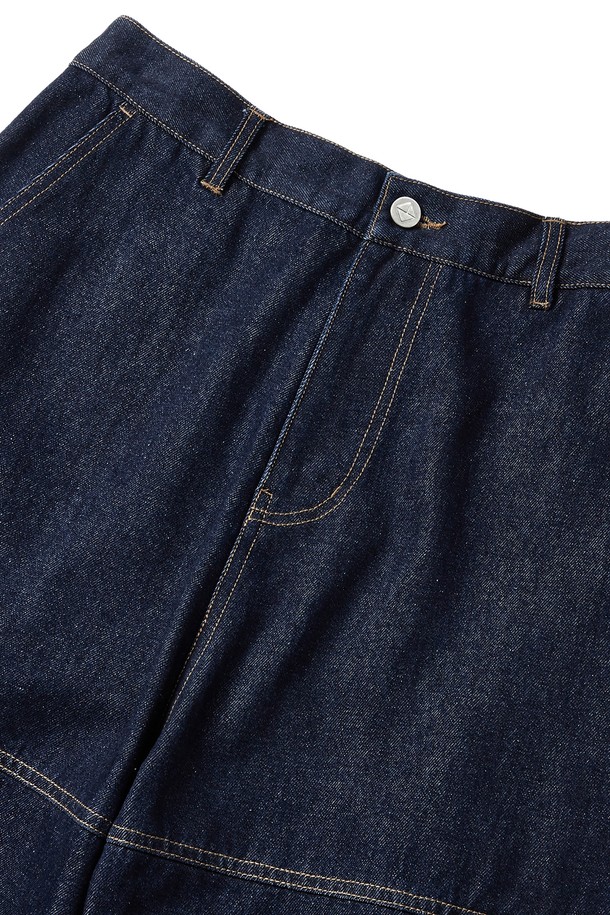 KULTE - 데님 - Washed cargo denim pants Indigo