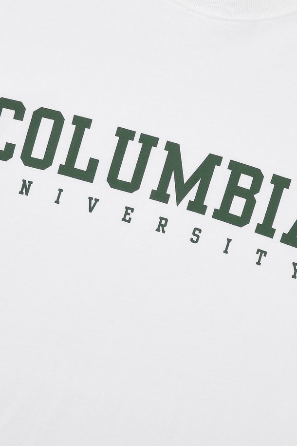 COLUMBIA UNIVERSITY - 반팔티셔츠 - YEAR LOGO T-SHIRTS KHAKI
