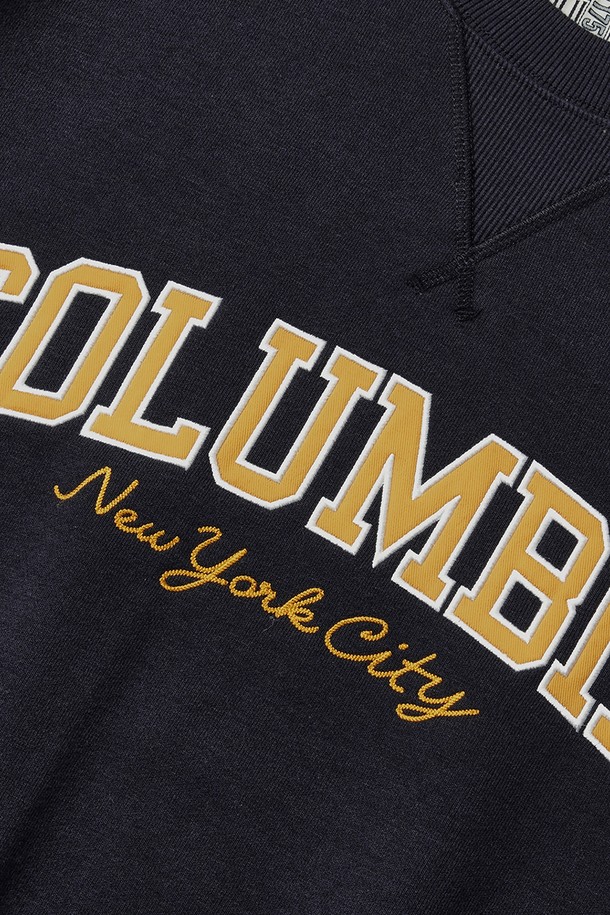 COLUMBIA UNIVERSITY - 스웨트셔츠 - APPLIQUE ARCH FLEECE SWEATSHIRTS 크라운네이비