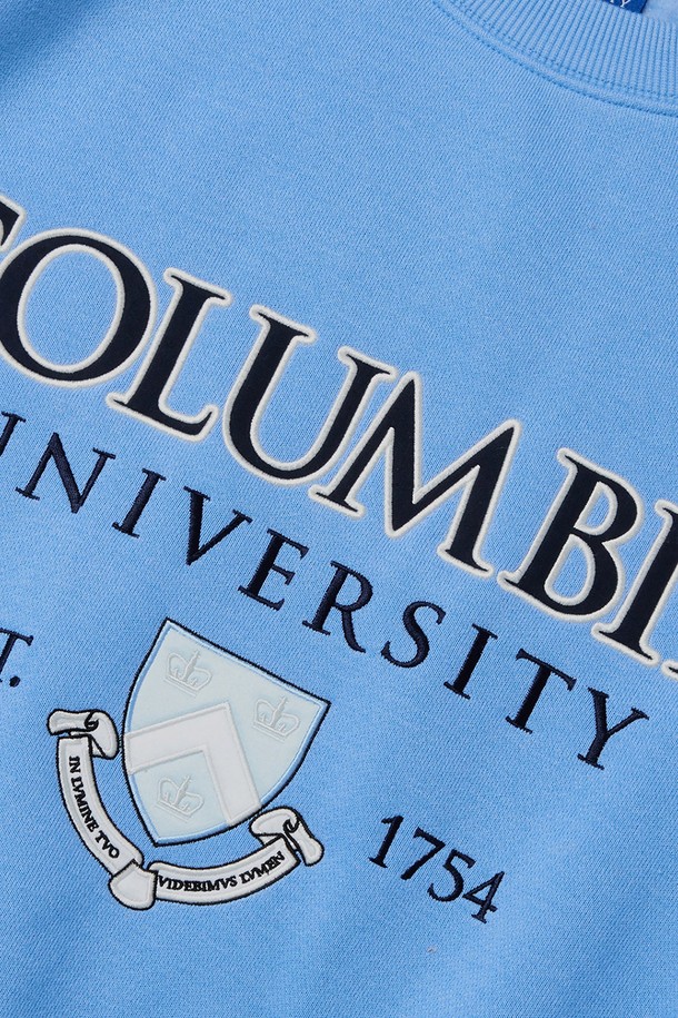 COLUMBIA UNIVERSITY - 스웻셔츠 - CU SHIELD WOMEN FLEECE SWEATSHIRTS 라이트블루