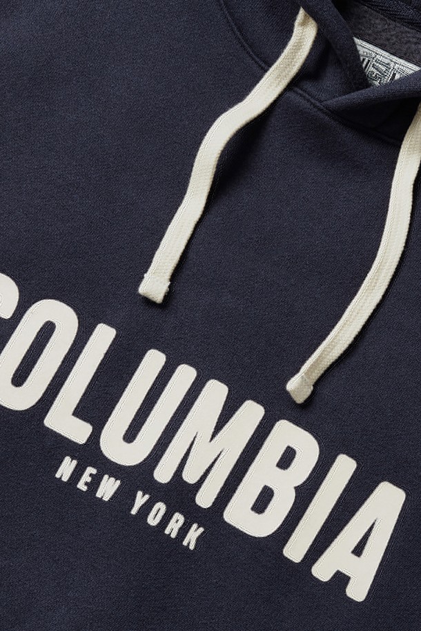 COLUMBIA UNIVERSITY - 후디 - CU LETTERING H/FLEECE HOODIE 크라운네이비