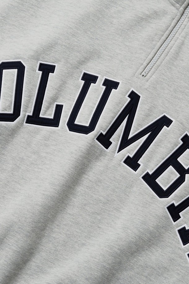 COLUMBIA UNIVERSITY - 스웨트셔츠 - CU BIG ARCH H/FLEECE H/ZIP SWEATSHIRTS M그레이