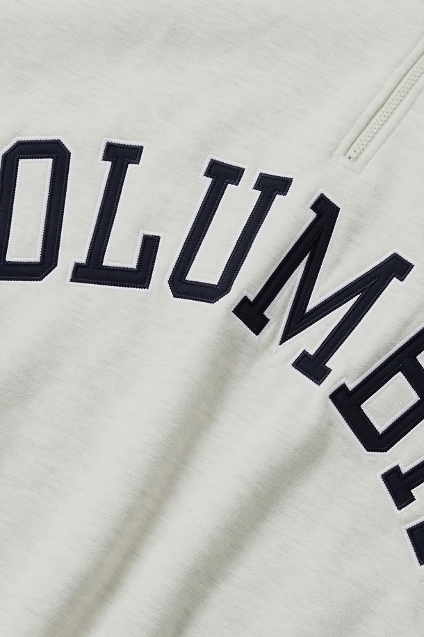 COLUMBIA UNIVERSITY - 스웨트셔츠 - CU BIG ARCH H/FLEECE H/ZIP SWEATSHIRTS 오트밀