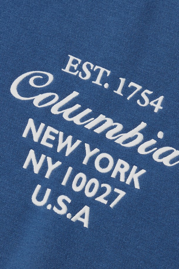 COLUMBIA UNIVERSITY - 스웻셔츠 - CU BIG SCRIPT WOMEN TERRY SWEATSHIRTS 프렌치블루