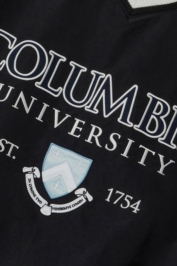 COLUMBIA UNIVERSITY - 스웨트셔츠 - CU SHIELD WOVEN PULLOVER 블랙