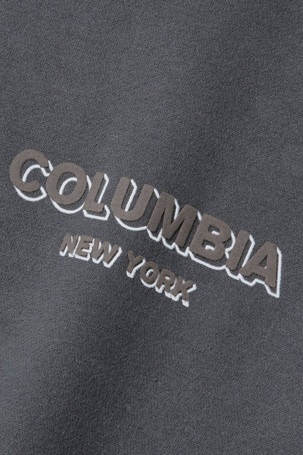 COLUMBIA UNIVERSITY - 스웨트셔츠 - B/S NY MOC NECK H/FLEECE SWEATSHIRTS 차콜