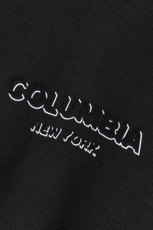 COLUMBIA UNIVERSITY - 스웨트셔츠 - B/S NY MOC NECK H/FLEECE SWEATSHIRTS 블랙