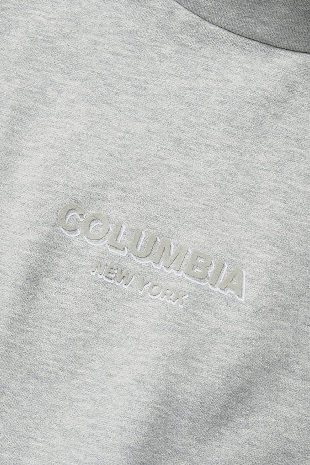 COLUMBIA UNIVERSITY - 후디 - B/S NY MOC NECK H/FLEECE HOODIE M그레이