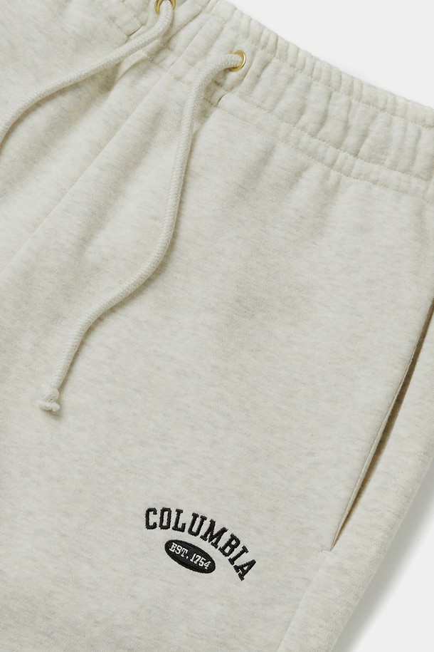 COLUMBIA UNIVERSITY - 트레이닝 팬츠/조거 - SIG ARCH LOGO WOMEN FLEECE SWEAT PANTS 옐로우오트밀