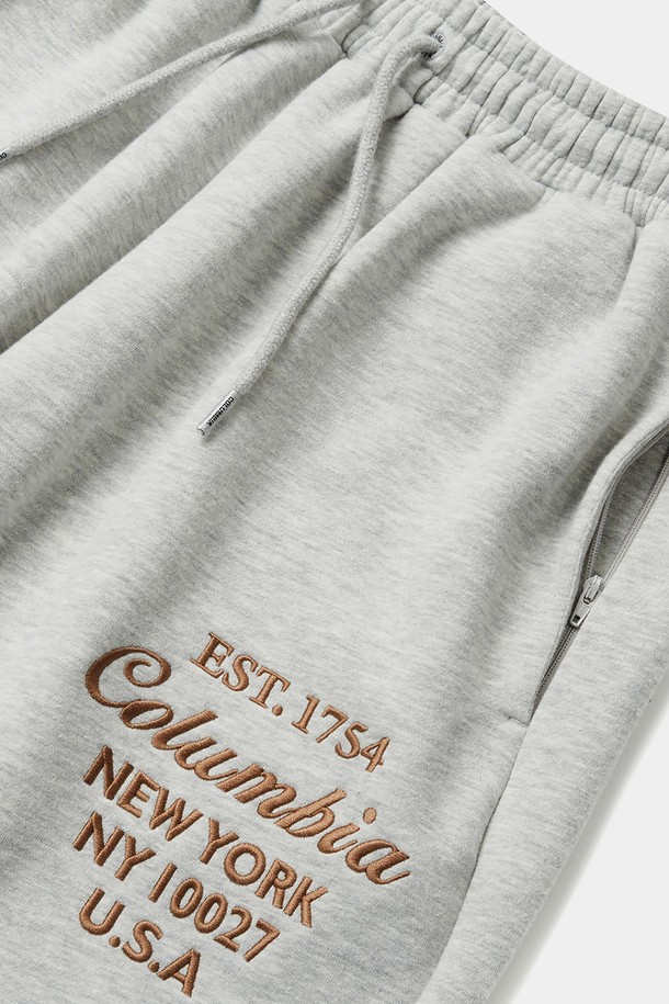 COLUMBIA UNIVERSITY - 조거/스웨트팬츠 - CU BIG SCRIPT FLEECE WIDE SEATPANTS M그레이