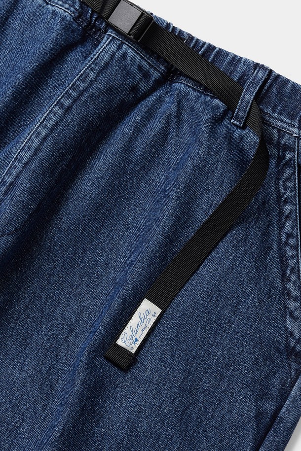 COLUMBIA UNIVERSITY - 데님 - SL-LABEL BELTED ALL-ROUND DENIM PANTS 미드나잇데님