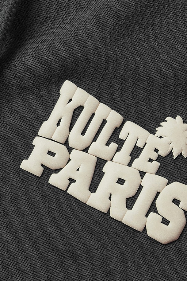 KULTE - 후디 - Palm tree zip-up Grey