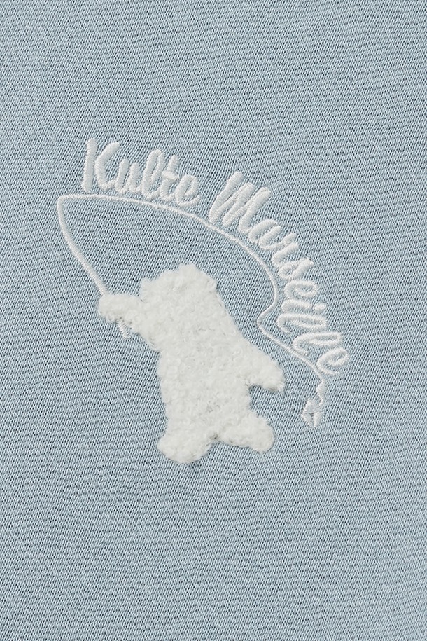 KULTE - 스웨트셔츠 - Fishing bear crewneck L.blue