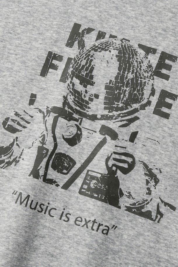 KULTE - 스웨트셔츠 - Music astronaut crewneck M.grey