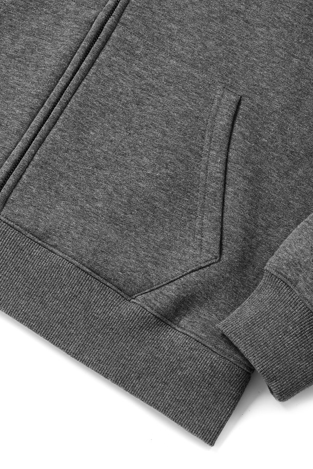 KULTE - 후디 - Small lettering zip-up C.M.grey