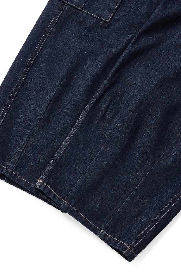 KULTE - 데님 - Washed cargo denim pants Indigo