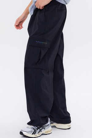 LIGHT WIDE CARGO PANTS BLACK