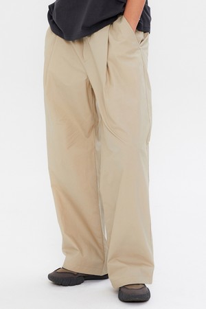 COTTON COMFORT PANTS L.BEIGE