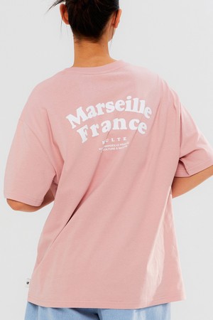 DOUBLE COLLEGE T-SHIRT PINK