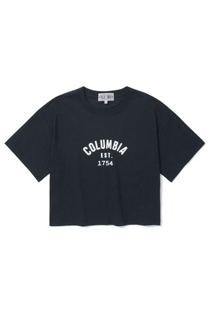 CU 1754 ARCH LOGO WOMEN CROP S/S T-SHIRTS 크라운네이비