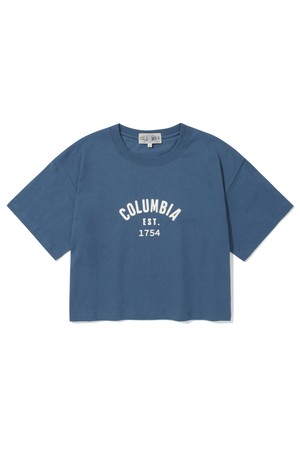 CU 1754 ARCH LOGO WOMEN CROP S/S T-SHIRTS 프렌치블루