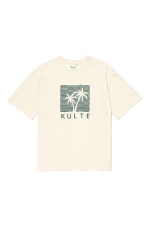 PALM VIBES T-SHIRT 아이보리