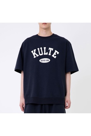 KULTE ARCH SHORT SLEEVE CREWNECK 네이비