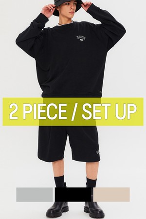 [SET UP] KULTE ARCH CREWNECK BLACK