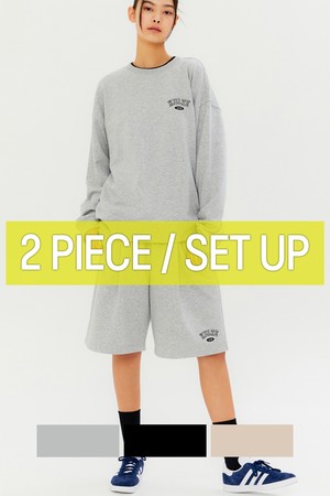 [SET UP] KULTE ARCH CREWNECK M.GREY